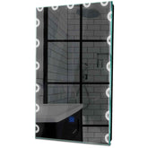 Specchio LED Verticale | Pulsante touch | Luce bianca fredda - Reyze Serie Edge Modello 4